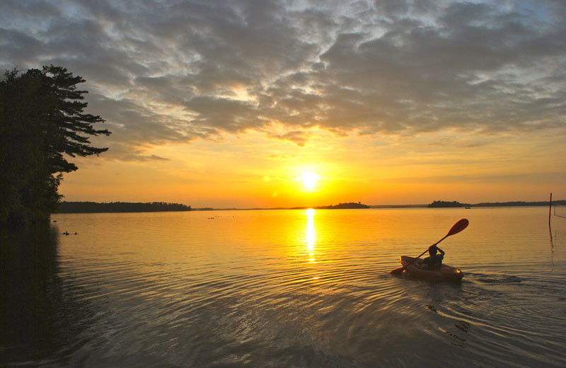 Canoeing at Birch Forest Lodge.