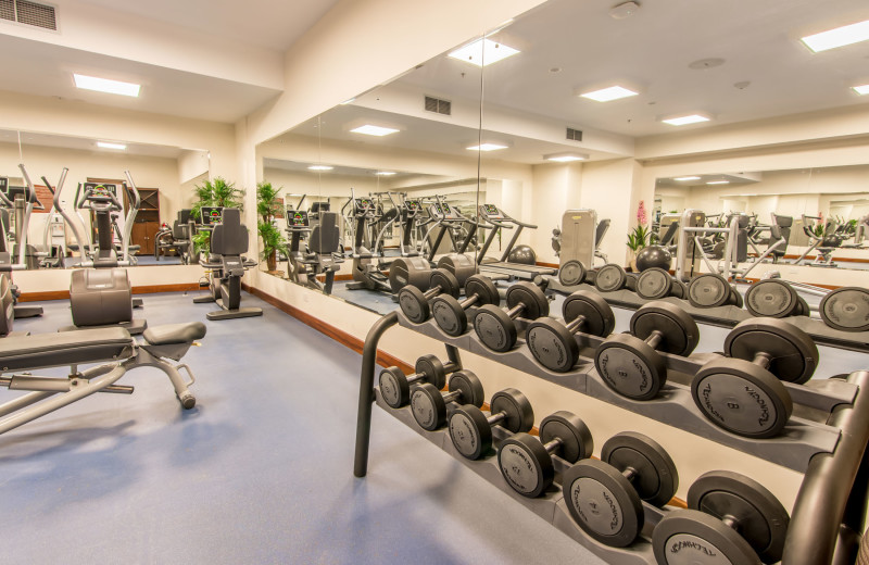 Fitness room at Croc's Resort & Casino.