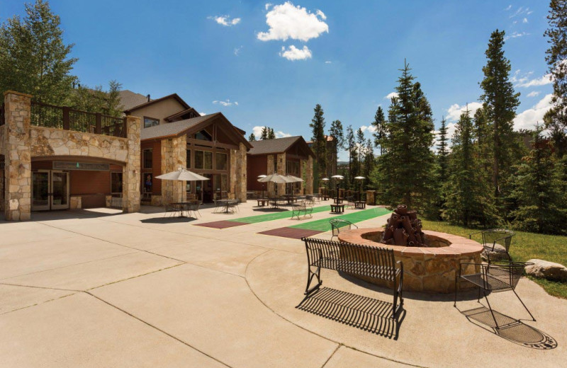 Patio at Grand Timber Lodge.