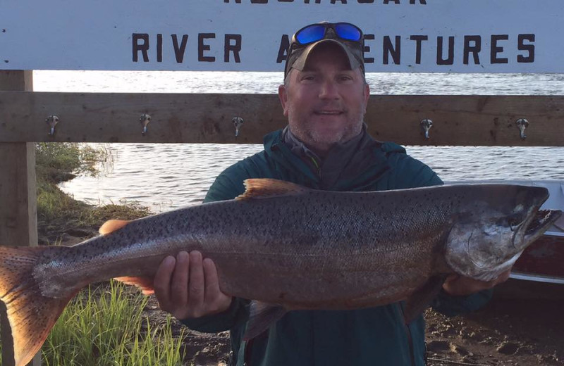 Fishing at Nushagak River Adventure Lodge.