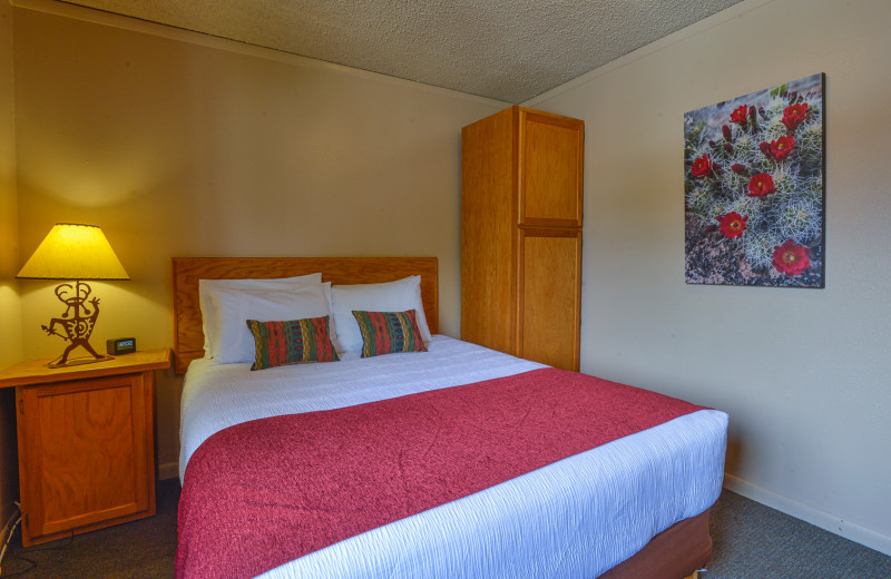 Guest room at Moab Rustic Inn.