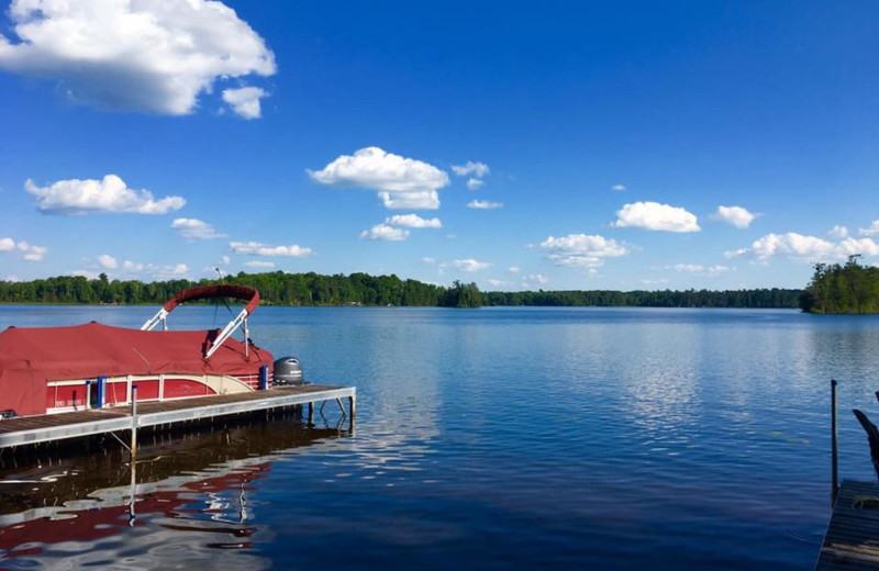 Lake view at Spider Lake Lodge Bed 