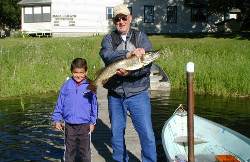 Fishing at Anchor Inn Resort.