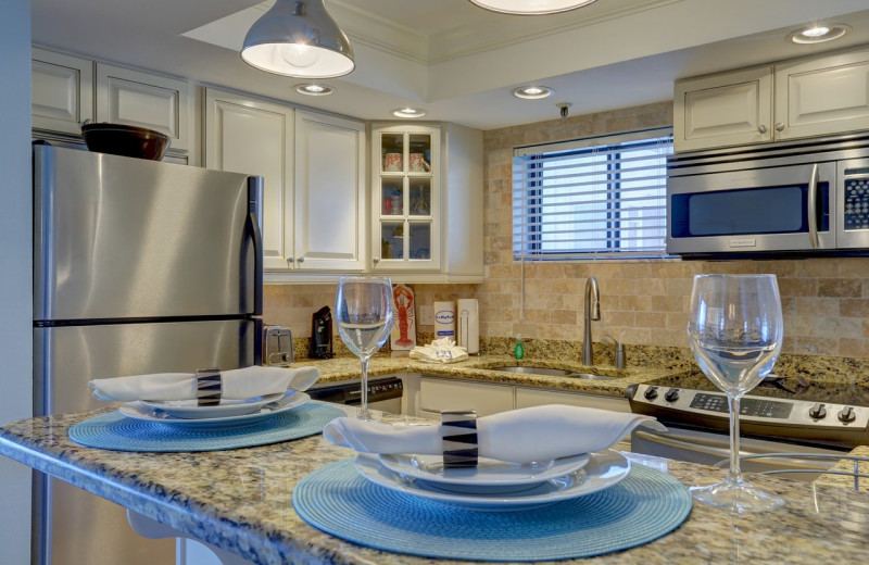 Guest kitchen at Caprice Resort.