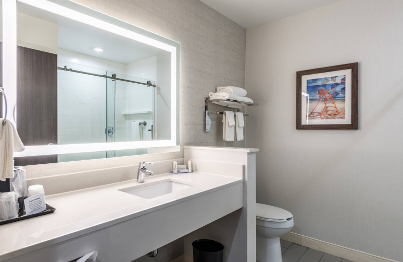 Guest bathroom at Fairfield Inn & Suites - Stevensville.