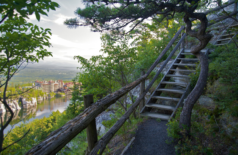 Hiking at Mohonk Mountain House.