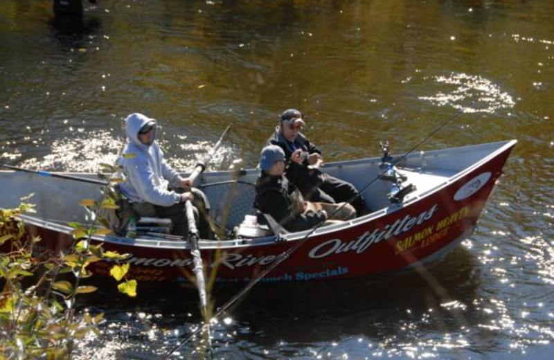 Boating at S & J Lodge.