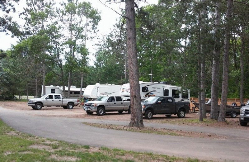 RV camping at Sand Lake Resort.