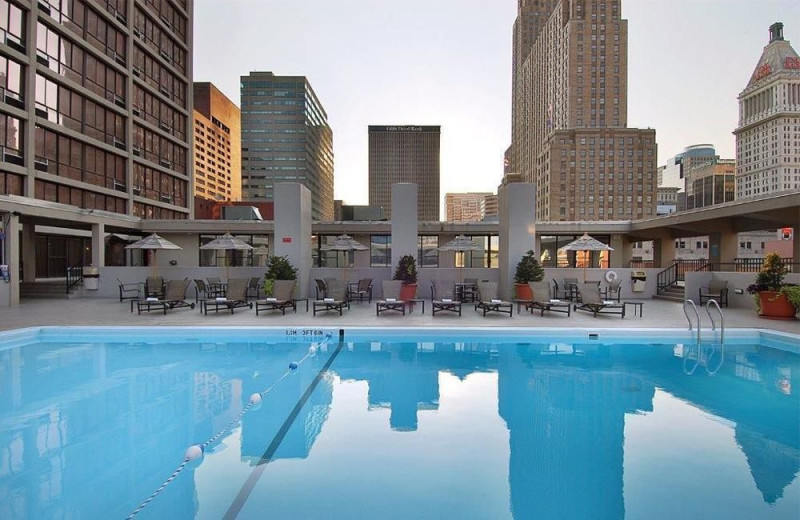 Outdoor pool at Millennium Hotel Cincinnati.