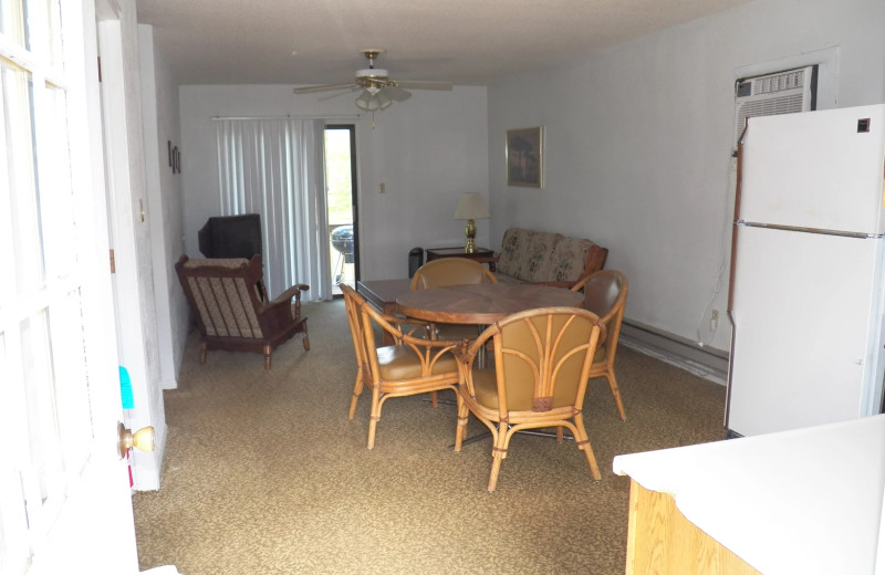 Cabin interior at Runaway II Resort and Campground.