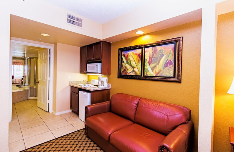 Guest living room at Westgate Lakes Resort & Spa.