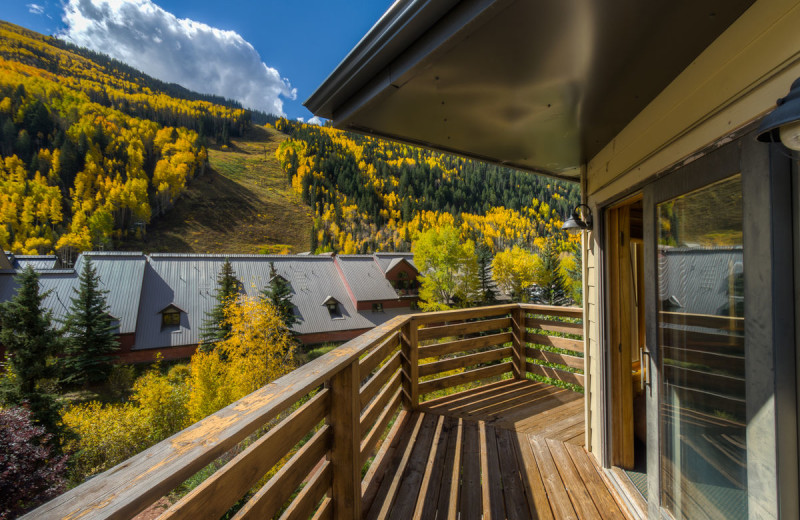 Rental balcony at Accommodations in Telluride.