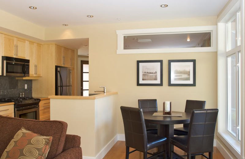 Kitchen and dinning room at Cox Bay Beach Resort.