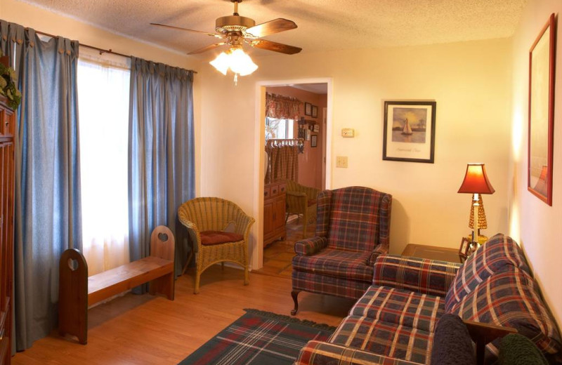 Cozy living area at Acorn Bed & Breakfast