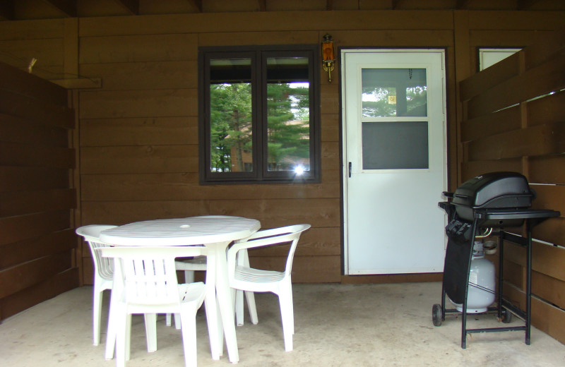 Guest patio at Gull Four Seasons Resort.