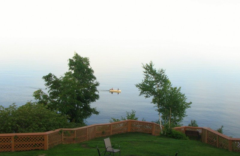 View of lake at Chateau LeVeaux.