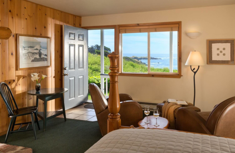 Guest room at Sea Rock Inn.