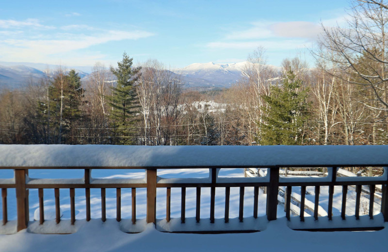 Rental deck at Stowe Country Homes.