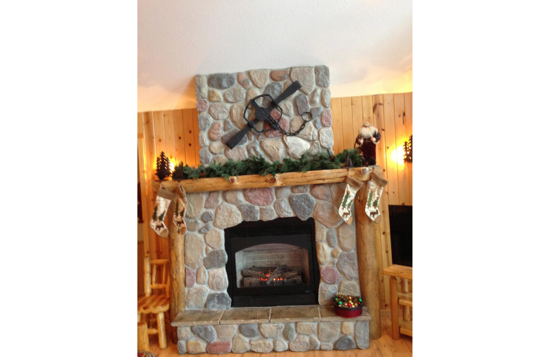 Fireplace at Timber Bay Lodge