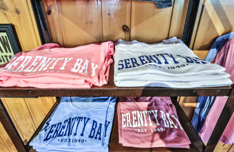 Shop at Serenity Bay Resort.