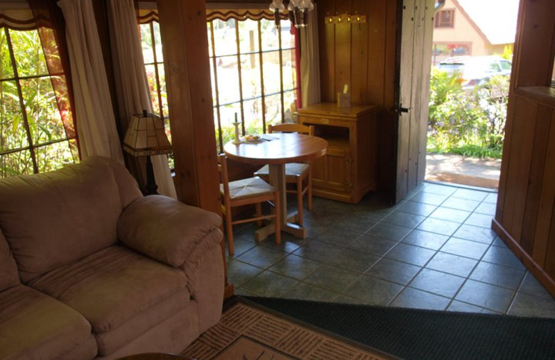 Cottage interior at Hood Canal Cottages.