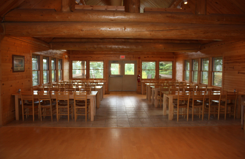 Lodge interior at YMCA Camp Du Nord.