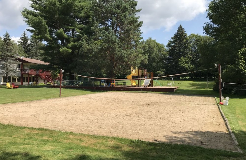 Volleyball court at The Baldwins Resort.