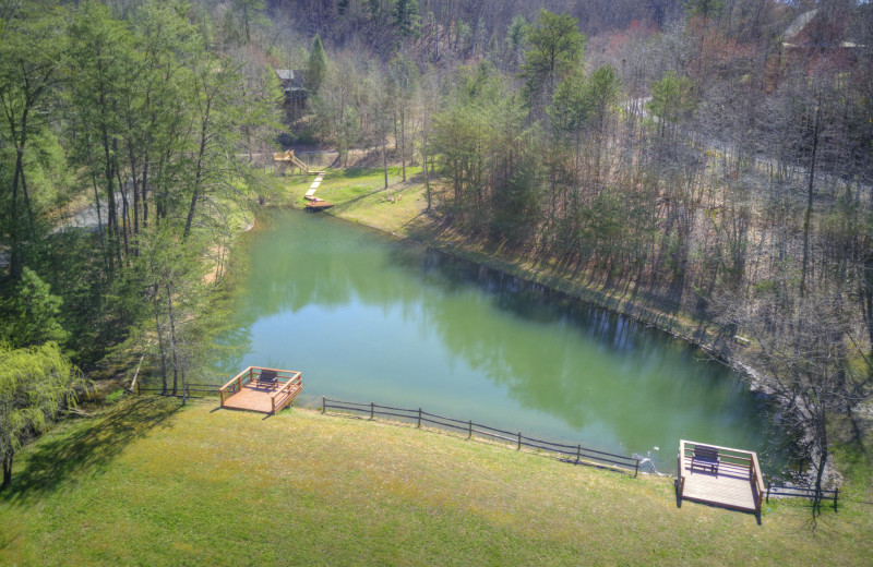 Lake view at Little Valley Mountain Resort.