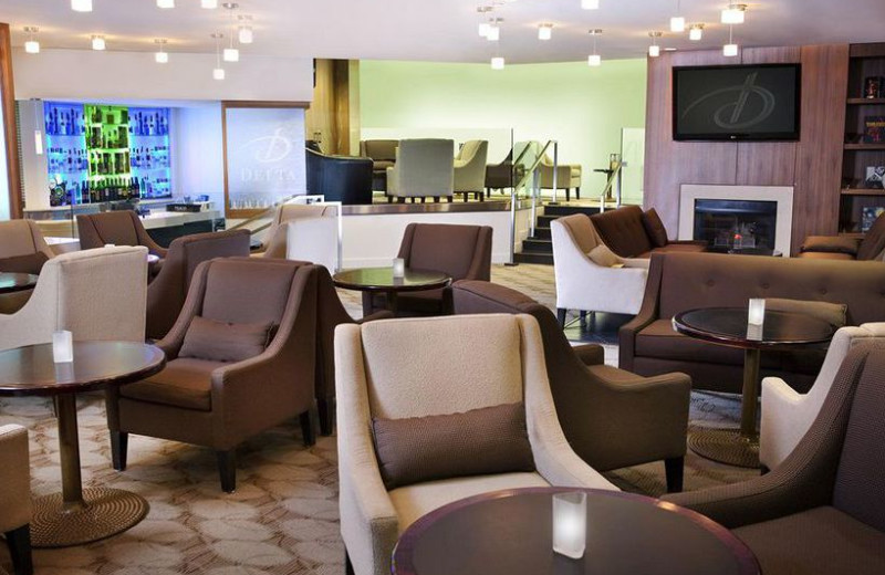 Lounge at Delta Edmonton South Hotel and Conference Centre.