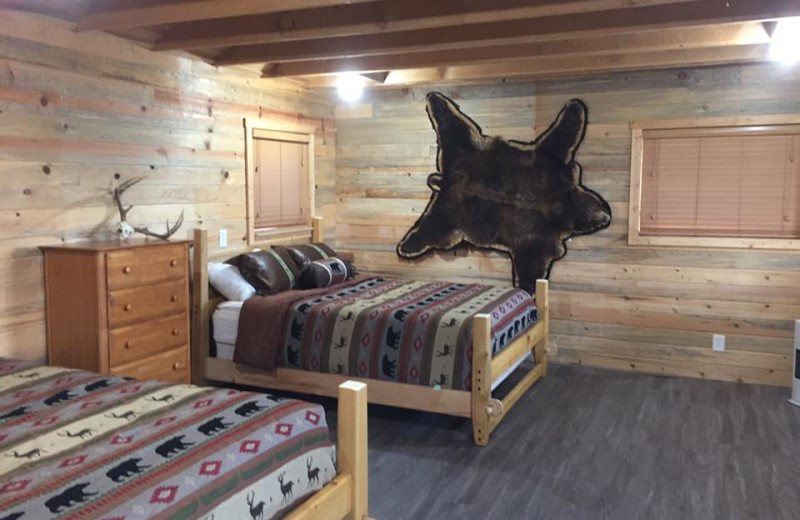 Guest room at Alaska's Big Salmon Lodge.