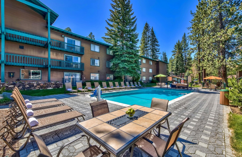 Outdoor pool at Forest Suites Resort.