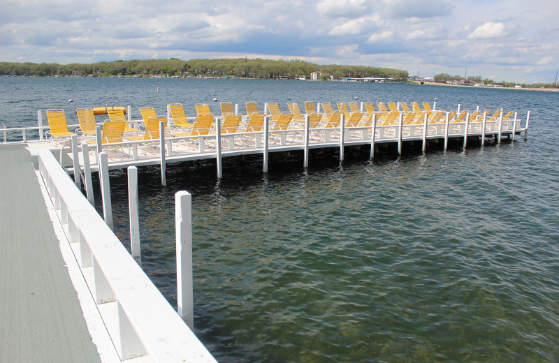 Lounge out on the pier and take in the views of the lake.