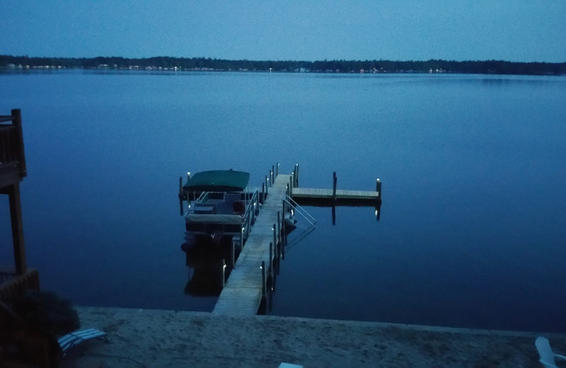 Lake view at Lake Cabins Resort.