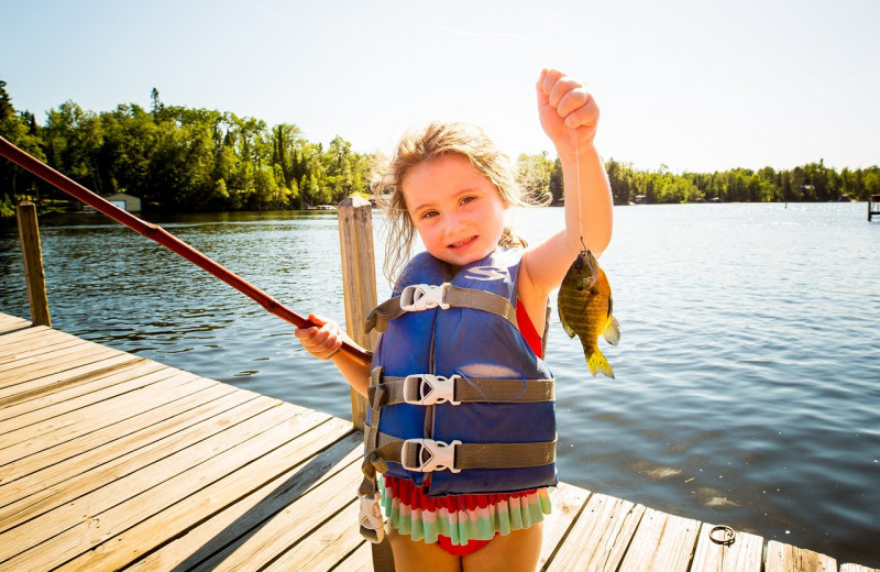 Fishing at Ludlow's Island Resort.