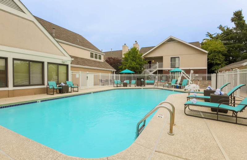 Indoor pool at Residence Inn by Marriott St. Louis Galleria.