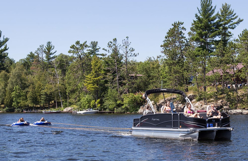 Boating at White Eagle Resort.