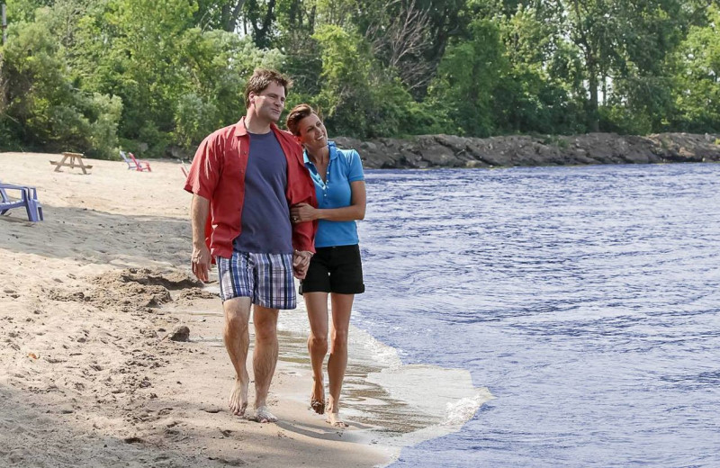 Walk along the beach at Sawmill Creek Resort.