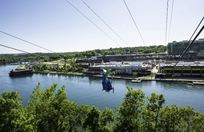 Zip line at Thousand Hills Golf Resort.