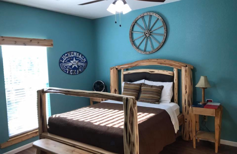 Rental bedroom at River City Resorts.