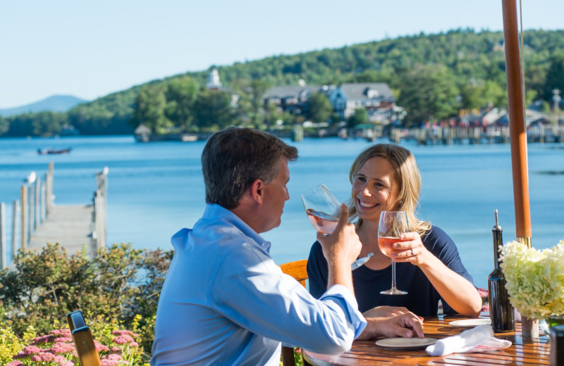 Dining at Mill Falls at the Lake.