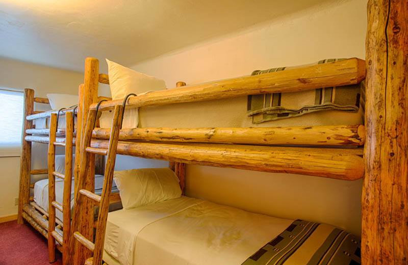 Guest bunk beds at Grand Targhee Resort.