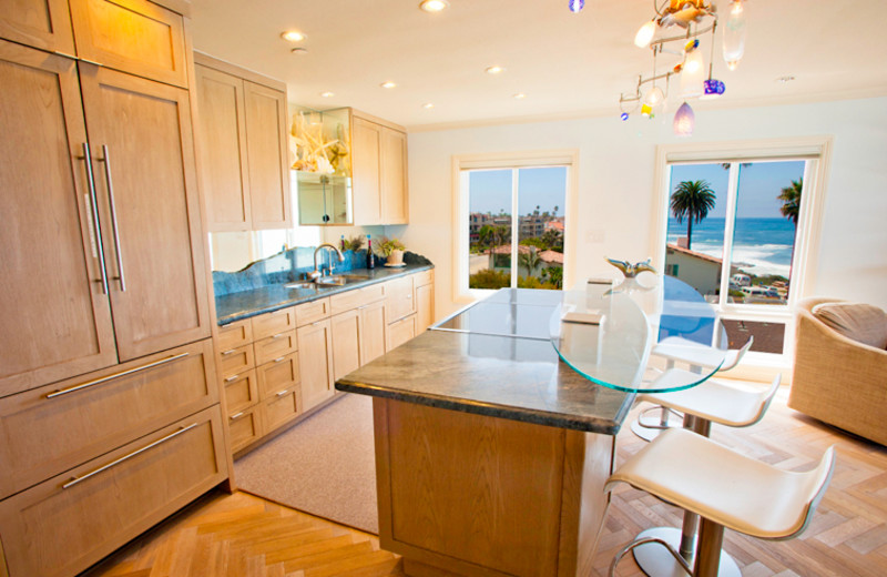 Vacation rental kitchen at Seabreeze Vacation Rentals, LLC.