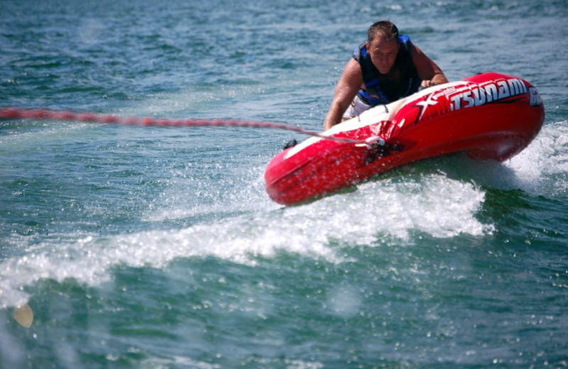 Water tubing at Beaver Lake Lodge.