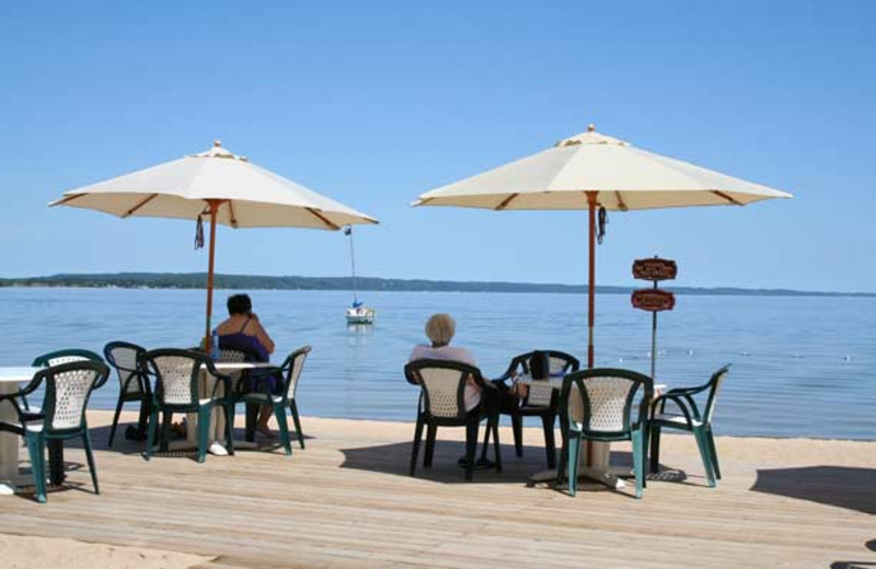 The beach at Bayshore Resort.