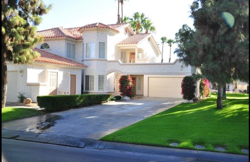 Vacation rental exterior at Desert Falls Rentals.