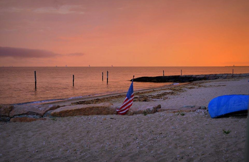 Sunset at Hawk's Nest Beach.