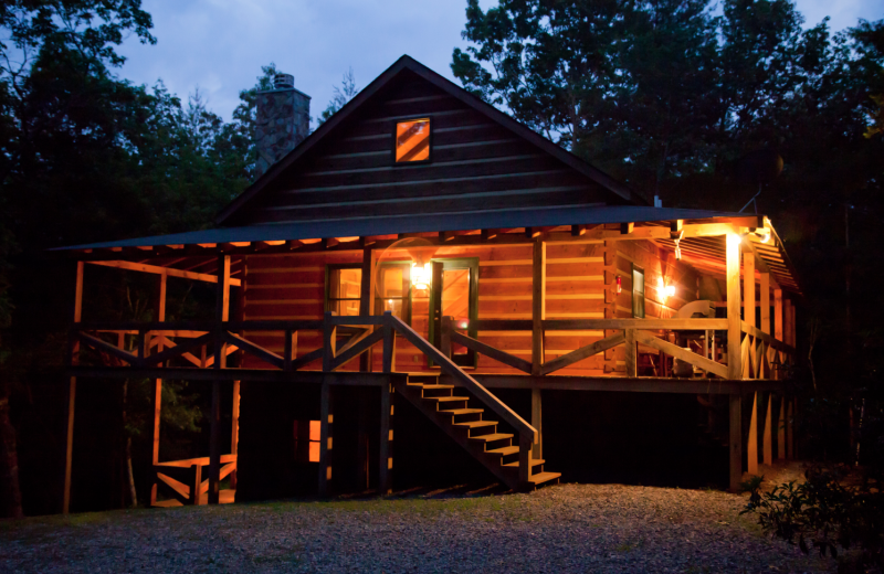 Cabin exterior at Mountain Getaway Cabin Rentals.