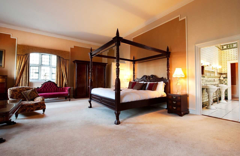 Guest room at Waterford Castle.