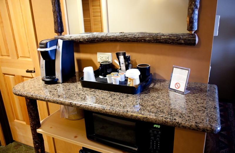 Suite amenities at The Heathman Lodge.