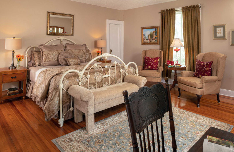 Guest room at Orchard House Bed & Breakfast.